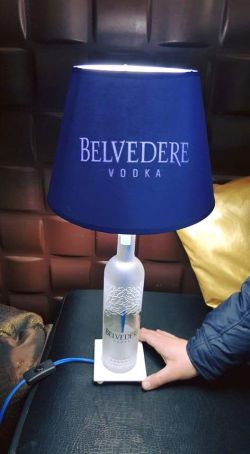 BottleDS bottle lamp #30 lampada bottiglia Belvedere Vodka.