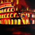 coloseo in fiamme 