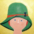 2- Elena con cappello verde