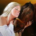 la ragazza con cavallo