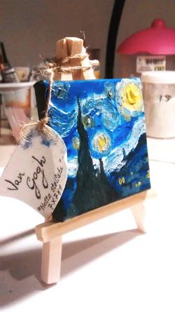 Miniatura Van Gogh-la notte stellata