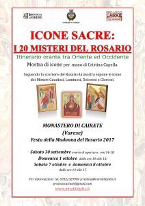 Icone sacre: i 20 misteri del rosario al monastero di cairate